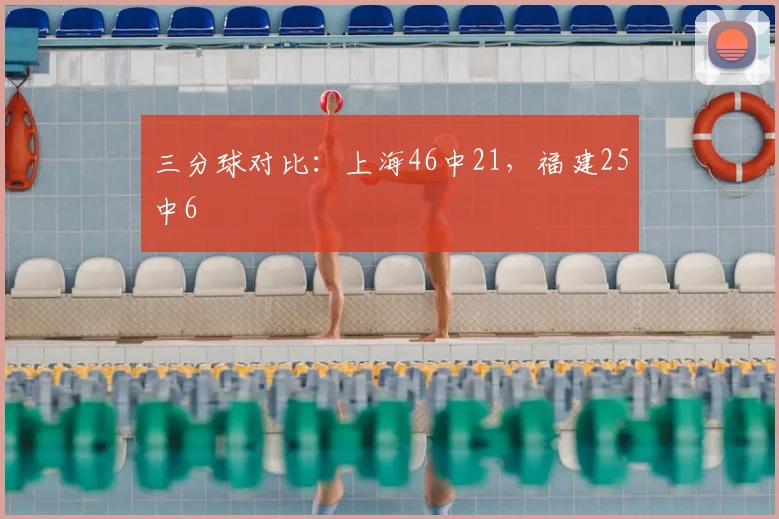 三分球对比：上海46中21，福建25中6
